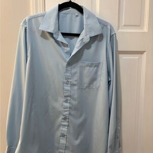 Light Blue Men's Stretchy Shirt